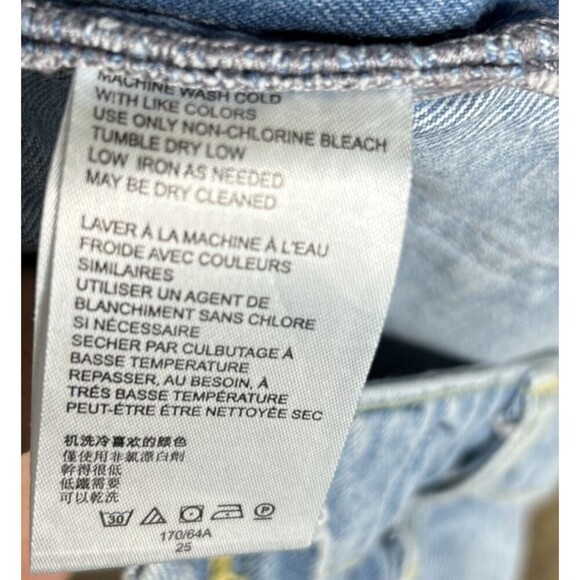 We The Free Denim Overall Shorts Shortalls Distressed Festival Concert Size 25 - Picture 4 of 10